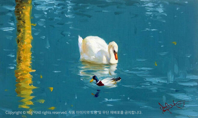 출처: 박상덕 <여행에서 25> 캔버스에 유채 27x46cm, 2017
