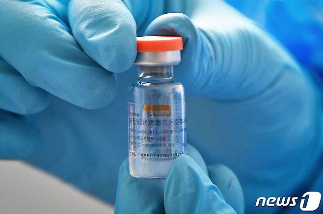 중국 시노백이 개발한 코로나19 백신. © AFP=뉴스1