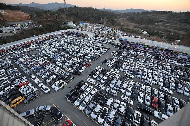 광주광역시 풍암동 자동차 매매단지. 광주시 제공