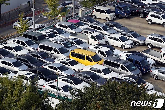 서울 강서구 중고차 매매단지 모습. (자료사진) 2020.10.12/뉴스1 © News1 이광호 기자