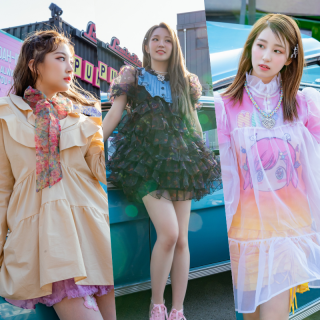 우아 민서, 나나, 소라(왼쪽부터) / 사진=엔브이엔터테인먼트 제공
