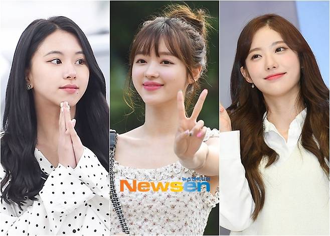 채영 유아 루다(왼쪽부터/사진=뉴스엔DB)