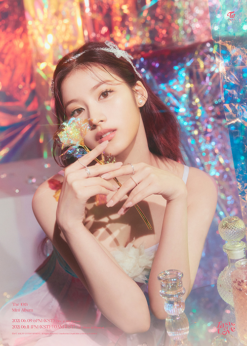TWICE reveals India Summer Queen charmJYP Entertainment (hereinafter referred to as JYP) released nine separate Teaser photo copies of In Love Version control of its mini-tenth album Taste of Love (Taste of Love) on its official SNS channel on June 3.The nine members in the photo produced a SinBrop and fantastic mood.Nayeon - Jung Yeon - Chae Young conveyed a faint eye-customization under soft lighting, and Momo - Mina - Dahyun was impressed with the appearance of a doll that could not be taken off.Ji Hyo - Sana - Tsuwi captivated his gaze with various props and deep eyes with a brilliant light.The Teaser image completed the last piece of The Magical Moment in Love that was shown in the new album Teaser contents released sequentially from the 1st.Following the Taste Version control, which showed a sense of refreshment in the sunshine of the midday, Fallen Version Control romantically painted deep-seated emotions. The third concept, In Love Version control, expressed SinB sensibility as if drinking a love potion and made TWICE once again rebellious.From the title, the fascinating title song Alcohol - Free was written, composed and arranged by JYP representative producer J. Y. Park, and composer Lee Hae-sol participated in the arrangement to enhance the perfection.Responsible for listeners playlist this summer with sound that reminds them of the beaches of South America, he continues the hit lineage for Dance The Night Away (Dance the Night Away) in July 2018 and TWICE Table New India Summer Song proved in June 2020 with MORE & MORE (More and More).The new album is led by J. Y. Park, hit song maker Melanie Joy Fontana, Jade Thirlwall, a member of the global girl group Little Mix, TWICEs SHADOW (Shadow), STRAWBERRY (Stroberry), IUUs A large number of leading writers from home and abroad participated, including Chloe Latimer, who worked on Celebrity (Celebrity), Ohmaigols Dolfin (Dolphin), and Lee Hyun-do, Dews, who produced numerous hits.In addition, Nayeon, Sana, Jihyo, and Dahyun have been singing song composition credits, raising the expectation of fans around the world.
