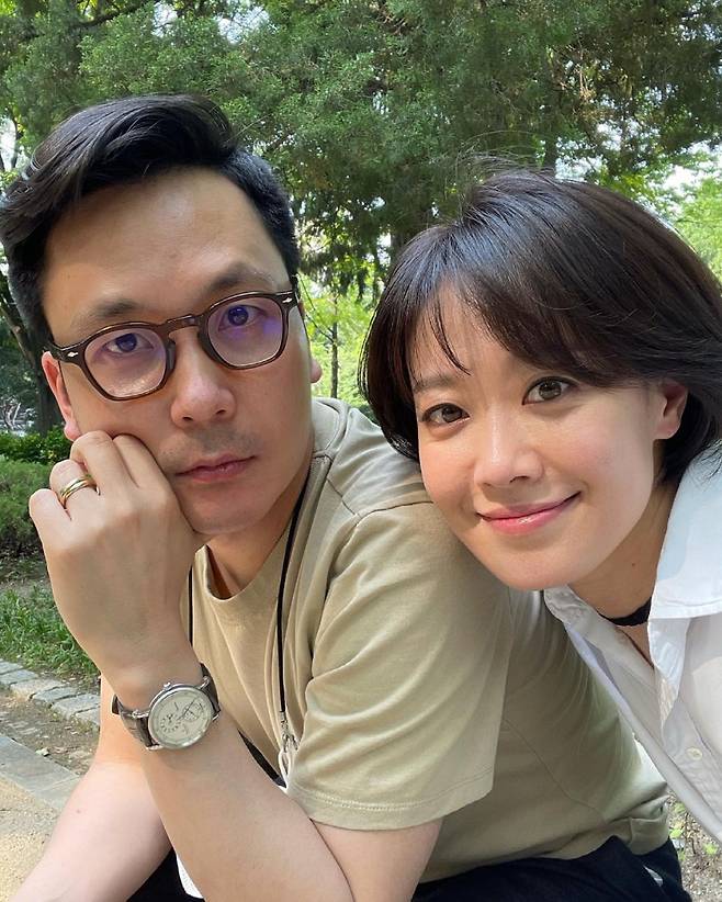 ▲ 전종환(왼쪽), 문지애. 출처|문지애 SNS