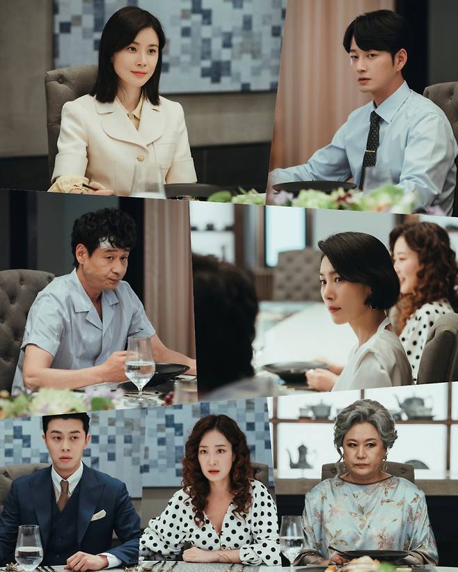 In Mine, an unusual wave is being detected in Hyowon family (A).TVNs Saturday Drama Mine (playplayplay by Baek Mi-kyung/director Ina-jung/planning studio Dragon/production JS Pictures) captures the familys fest scene where Hyowon family members gather to attract attention.In the public photos, the feast is attended by Seo Hee-soo (Lee Bo-young), Jeong Jeong-hyeon (Kim Seo-hyung), and Yang Soon-hye (Park Won-sook), Wang Sa-mo, as well as their second daughter, Han Jin-hee (Kim Hye-hwa), and it is not a simple dining place.In particular, Seo Hee-soo is the only family member to build Smile, so he focuses attention.Seo Hee-soo, who is keeping his dignity calmly alone while everyone is sitting with a look that is not comfortable with something, is forced to see.In addition, the expression of Jeong Jeong-hyeon, who shared Seo Hee-soos change and determination, which even her husband Han Ji-yong (Lee Hyun-wook) does not know, is also significant.Above all, this place is more tense because it is the first meeting place of family members since the release of The Testament written by Hyowon family chairman (Chung Dong-hwan).I felt a sharp nervous breakdown in the eyes of the family who were in a complex calculation in their heads, reconsidering their cards and others cards.So, I wonder what the contents of The Testament left by the president will contain.There is a sign that the conflict between Han Ji-yong, who pretended to be clean according to the Testament but in fact aimed at the position of the Emperor of Hyowon Group, and his siblings who did not want to lose power to him is getting worse.In addition, Seo Hee-soo, who is preparing for another fight, and Jeong Jeong-hyun, a strong assistant, are also paying attention to their relationship with each other in a table.At the end of the last broadcast, it was revealed that the person who died in the Murder incident in Hyowon was a third person, not Seo Hee-soo, and shocked everyone.In the 9th broadcast to be broadcast on the 5th, the dead person will be revealed in the Murder incident, which has caused countless speculations, and it will make viewers island once again.