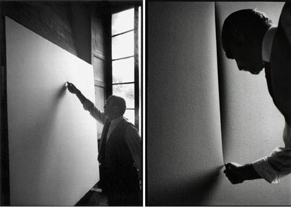 ‘탈리(Tagli)’ 연작 작업중인 루치오 폰타나ⓒUgo Mulas/Arsy