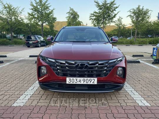 The all-new 투싼 가솔린 1.6 터보 인스퍼레이션 4WD 모델. <이상현 기자>