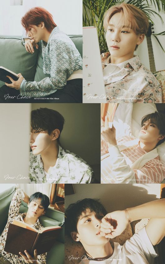The Min 8th album official photo of the group Seventeen (S.Coups, Yoon Jeonghan, Joshua, Jun, Hoshi, Wonwoo, Uji, Diet, Mingyu, Dogum, Seung Kwan, Vernon, Dino) has all been unveiled.Pledis Entertainment, a subsidiary company, released the BESIDE version of its Mini 8th album Your Choice, which will be released on the 18th through the official SNS channel of Seventeen today (13th), raising expectations for comeback to its peak.Seventeen in the public official photo gathered in a warm mood reminiscent of a villa and gave a bright smile to the camera, giving a warm visual to the viewer, and it attracts attention by radiating the charm without an exit in a soft and warm atmosphere.Especially, Seventeen has taken a free pose using various objects to maximize the charm of various charms and concentrates its attention on the natural charm in the comfortable atmosphere that seems to have traveled.Seventeen has started a full-scale comeback countdown with the ONE SIDE version, the OTHER SIDE version and the BESIDE version of the official photo sequentially.Interest in the message contained in the Tijing Content and Mini 8s Your Choice, which will be released by Seventeen, just five days before the comeback, is soaring.Seventeen will talk about various moments of love that can be encountered in life through the 2021 Power of Love project, and will talk about the form of second love with the mini 8th album Your Choice following Wonwoo and Mingyus Bittersweet, which solves the dilemma between love and friendship.Last year, after the mini 7th album Hinggarae and the special album ; [Semicolon, the company became a triple million seller with more than 1 million copies of its Regular 3rd album An Ode, and Asias top group Seventeen, which ranked second in annual sales volume in 2020, has received worldwide popularity and attention beyond Asia. Expectations are high on the new record to be set as Choice.Meanwhile, Seventeen will release its mini 8th album Your Choice through various online music sites at 6 pm on June 18th.Pledis Entertainment