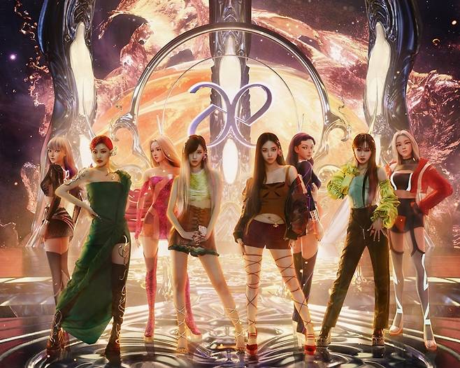 왼쪽부터 아이 닝닝, 닝닝, 아이 윈터, 윈터, 카리나, 아이 카리나, 지젤, 아이 지젤. SM엔터테인먼트 제공