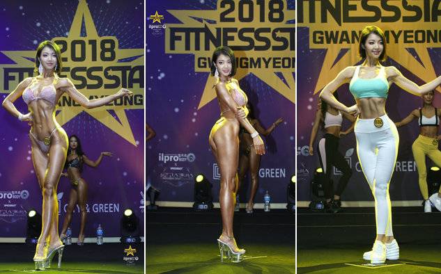 이종민 원장이 2018년 피트니스스타 광명 대회에 출전해 연기하고 있다. 이 원장은 이 대회 피트니스모델 부문에서 1위를 차지했다. 이종민 원장 제공.