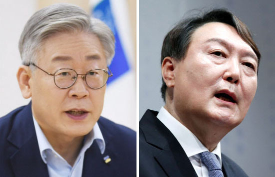 이재명(왼쪽) 경기도지사와 윤석열 전 검찰총장. 국회사진기자단·서울신문 DB