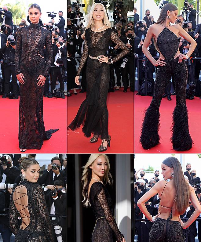 모델 테일러 힐, 수주, 이자벨 굴라르 /사진=AFPForum, 로이터