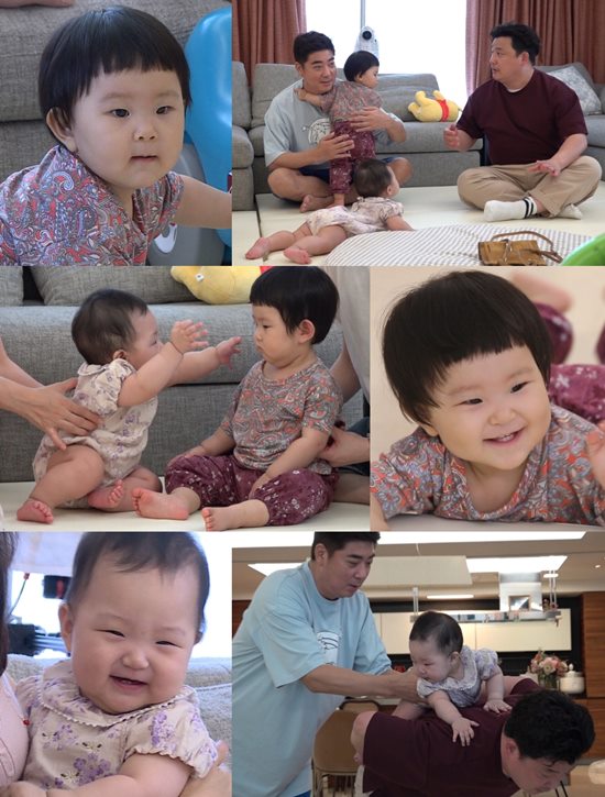 KBS 2TV The Return of Superman (hereinafter referred to as The Return of Superman), which will be broadcast on the 18th, will visit viewers with the subtitle Today is your Bluest Day.Among them, Yoon Jung-soo comes to the house of Seo Hyo-rim and Jung Myung-Ho.Yoon Jung-soos first child care with Jung Myung-Ho is expected to present a big smile to the room on Sunday night.The released photo shows Joy, a granddaughter who boasts Joy Umni La Poste wearing work pants reminiscent of actor Kim Soo-mis representative character, Day Yong Umni.The baby next to Joy is eye-catching. The baby is the daughter of Choi Hee announcer Choi Hee.In other photos, comedian Yoon Jung-soo shows how their meeting was done.On this day, Yoon Jung-soo visited Joys house, which was the day Choi Hee, who lives around Joys house, left her daughters parents for a while because of work.Jung Myung-Ho and Yoon Jung-soo challenged the two childrens parenting together.Parenting Odintsovo Yoon Jung-soo expressed surprise at every moment, from sleeping to eating.It is also the back door that I took a pen and paper to check the childrens milk powder time, and practiced the childrens favorite white noise with their mouths and burned the Parenting passion.But it was harder for the parenting Odintsovo to take care of two babies who were not yet speaking properly at the same time than the Sparta training.In particular, while Yoon Jung-soo was taking care of the children alone, Joy and Seohoo cried at the same time and put him in the biggest Danger of his 50-year life.I wonder why the children burst into tears, and how Yoon Jung-soo will overcome this Danger.In the meantime, Joy and Seohoos cute chemistry, which met for the first time on the day, gave Jung Myung-Ho and Yoon Jung-soo a heartbeat even in a difficult parenting scene.Joy is a friend of the same age, but he added expectation that he spewed his sister La Poste in front of his brother, Seohoo, five months apart.Meanwhile, the Sparta Parenting scene, which was the biggest Danger of 50 years of the Yoon Jung-soo life, can be seen at the 391th KBS 2TV The Return of Superman broadcast at 9:15 pm on the 18th.Photo = KBS 2TV The Return of Superman
