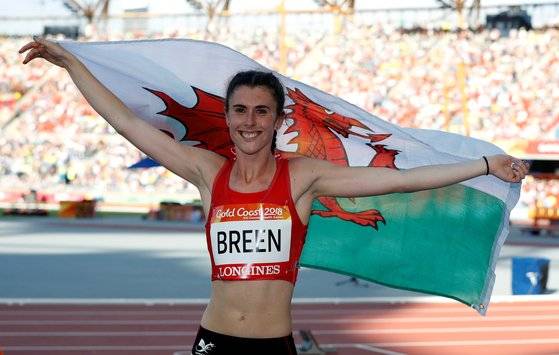 2018년 영 연방대회에 웨일스 대표로 출전한 올리비아 브린. 로이터=연합뉴스