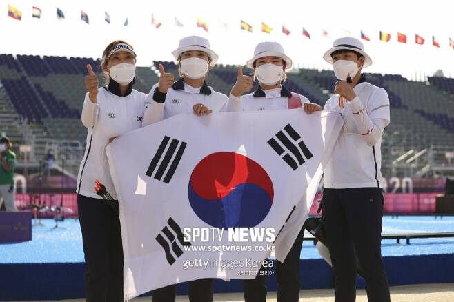 ▲ 한국 여자 양궁 대표팀이 올림픽 단체전 9연패를 달성했다.
