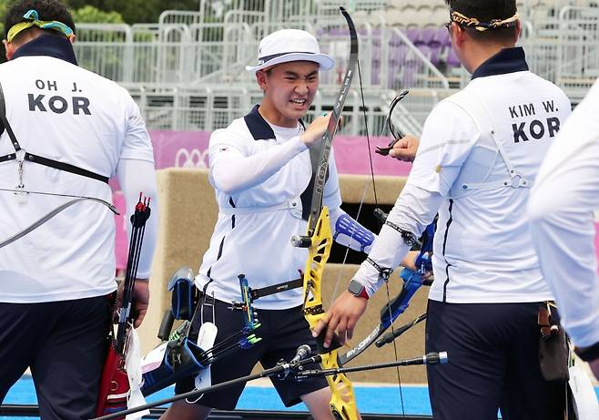 ▲ 한국 남자 양궁 대표 팀이 2016년 리우데자네이루 올림픽에 이어 단체전 2연패를 달성했다. ⓒ 연합뉴스