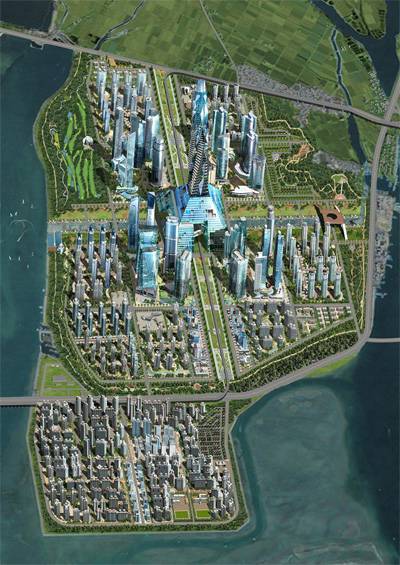 부산 명지 국제신도시 조감도