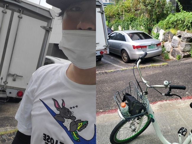 Actor Lee Si-eon was left in a fiasco after riding his bikeLee Si-eon posted on his Instagram account on Friday that he was on a bicycle: a mistake; it rains a lot.The photo shows Lee Si-eon out on a bike - wearing a hat and mask but only a look at his eyes.Lee Si-eon went out on a Seouls share bicycle run by Seoul City, but was devastated by the sudden showers.Earlier, Lee Si-eon was on a bicycle and was disappointed in the weather, but he laughed with the second series of mistakes.Meanwhile, Lee Si-eon is currently appearing in the musical Perfect Other.