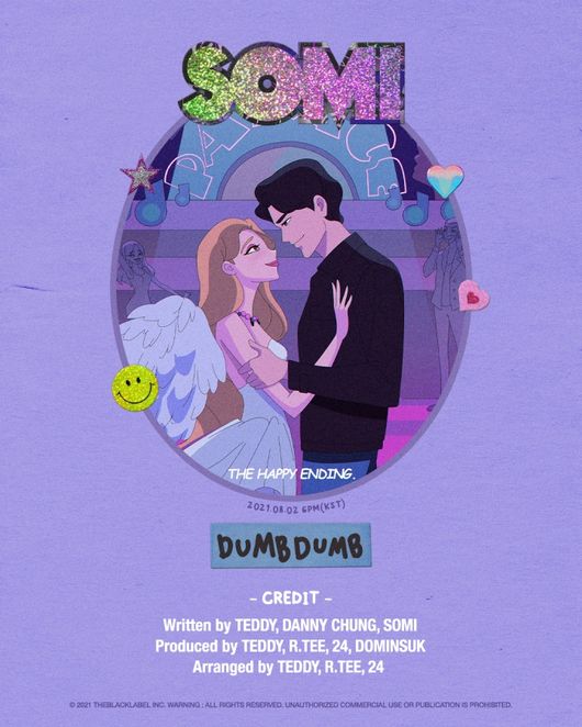 Singer Jeon So-mi released credit posters and album covers ahead of the release of her new song Dumb DUMB to raise expectations for a comeback.Jeon So-mis agency The Black Ravel posted Dumb DUMB credit poster on its official SNS channel at noon on Sunday.A lovely and kitsch image reminiscent of a single animated film Poster and the phrase Happy Ending have raised questions.This album once again announced the strong Synergy with Black Ravels leading producers Teddy Park (TEDDY) and R.TEE, 24, after BIRTHDAY and What You Waiting For.In addition, Jeon So-mi also participates in direct writing and melts his own color, raising expectations for new songs.The sound source cover Image has also been opened.With a more colorful version of the teaser released earlier, Jeon So-mi attracted attention with intense red costumes and red-colored eye makeup.Especially, famous makeup artist Pony made a support shot and further highlighted the complete visual of Jeon So-mi.Unlike the introduction of a minimalist arrangement and a lyrics that sings the pure heart of a girl who wants to be seen well by her loved one, Dumb DUMB is a song featuring fresh drop sound falling from the refrain with the lyrics You Dumb Dumb by dancing at your headtop.Jeon So-mi, who has been hot with his comeback through credit poster and sound source cover, proves the power of Solo Queen with irreplaceable music and performance.The new song Dumb DUMB by Jeon So-mi, which will solidify the title of Solo Queen, will be available on various music sites at 6 pm on the 2nd.the blacklabel