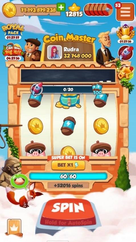 3일 미국의 구글 플레이 매출 2위를 기록하고 있는 '코인마스터'. 슬롯머신을 돌려서 코인 등의 아이템을 획득하는 소셜카지노 기반 게임이다. (구글플레이 캡처) © 뉴스1