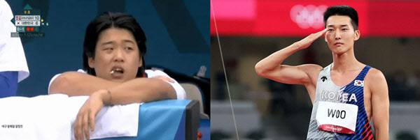 강백호(왼쪽), 우상혁. 사진=MBC, 연합뉴스