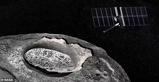소행성 16 프시케의 표면을 관측할 탐사선 프시케의 이미지(사진=NASA)
