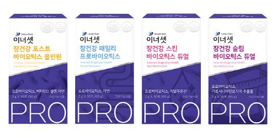 휴온스내츄럴 '이너셋 장건강 유산균 4종'. 휴온스내츄럴 제공