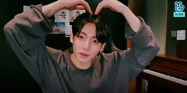 방탄소년단 정국 생일 브이라이브, 일간+주간+월간 1위 '올킬'..전세계 실트+日3대 플랫폼 1위 '초강력 인기'