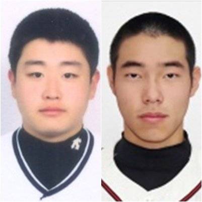 2022 신인 드래프트에서 롯데에 지명된 경북고 진승현(왼쪽)과 덕수고 하혜성. KBSA