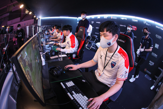 The Korean League of Legends team compete at the Esports Championships East Asia. [KESPA]