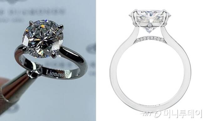 가수 브리트니 스피어스가 받은 약혼 반지 /사진=포에버 다이아몬드 NY