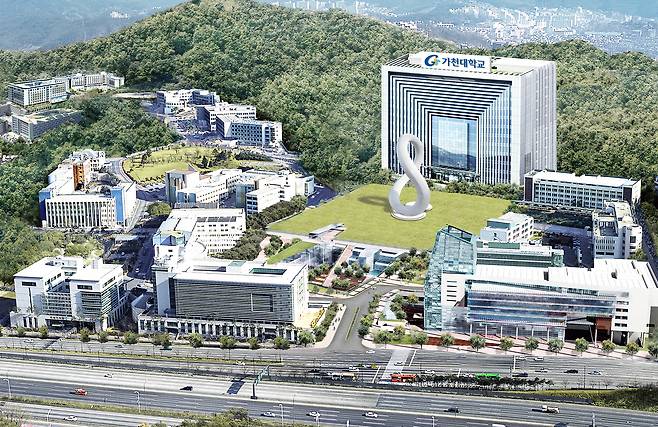 경기 성남시 수정구 성남대로 가천대 전경.