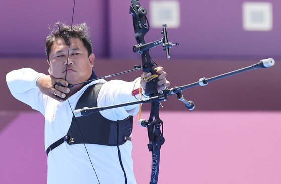 도쿄올림픽에서 단체전 금메달을 따낸 오진혁. [연합뉴스]