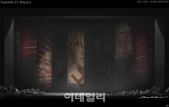 ‘삼손과 데릴라’ 1막 무대 대지인(사진=국립오페라단)