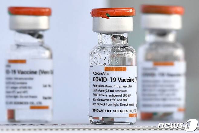 중국 제약회사 시노백에서 개발한 신종 코로나바이러스 감염증 백신 '코로나백' 모습 2021.02.24 © AFP=뉴스1