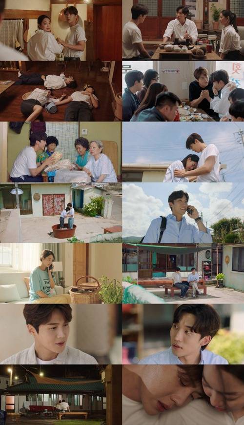 ‘갯마을 차차차’ 신민아, 김선호, 이상이의 예사롭지 않은 삼각 로맨스가 예고됐다. 사진=tvN 주말드라마 ‘갯마을 차차차’ 캡처