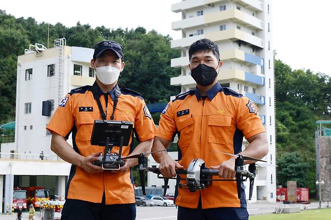 우승한 평택소방서 소방교 장혁재 소방장 김용현. / 사진제공=경기도 소방재난본부