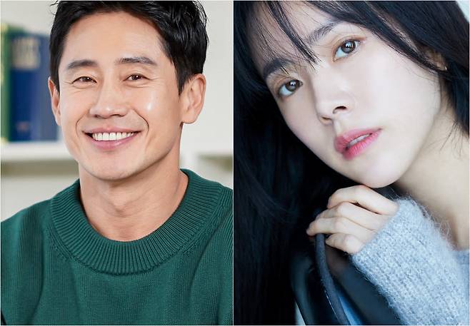 티빙 오리지널 욘더 주연배우 신하균(왼쪽)·한지민