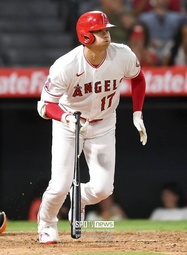 ▲ LA 에인절스 오타니 쇼헤이가 22일(한국시간) 휴스턴전에서 올 시즌 45호 홈런을 터뜨렸다.