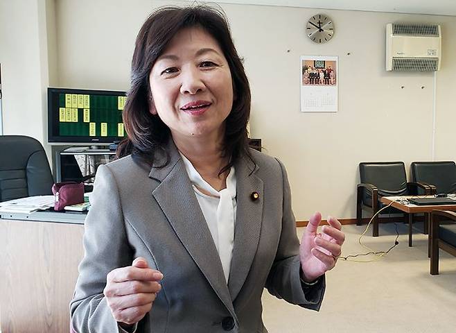 일본 집권 자민당 총재 선거에 출마한 노다 세이코 간사장 대행./조선DB
