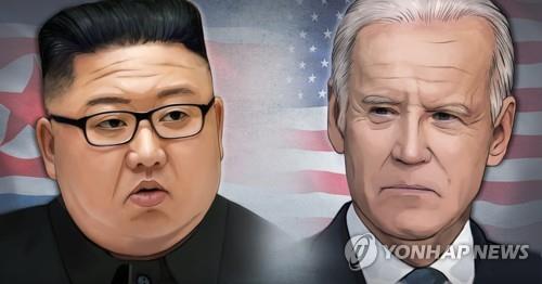 김정은 북한 국무위원장 - 조 바이든 미국 대통령 (PG) [홍소영 제작] 일러스트