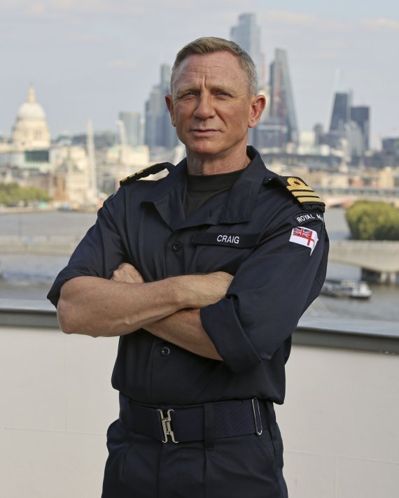 영국 해군으로부터 명예사령관으로 임명된 영화 007 시리즈의 제임스 본드 역 대니얼 크레이그. /사진=AP뉴시스