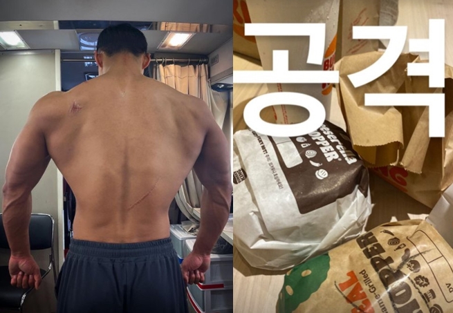남궁민이 8개월의 식단과 운동 뒤 드디어 먹은 햄버거. 사진| 남궁민 SNS