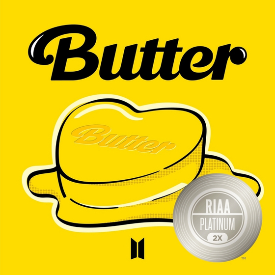 "Butter" with RIAA's Double Platinum certification [BIG HIT MUSIC]