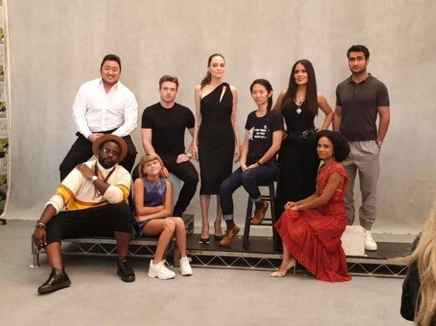 마동석과 '이터널스' 주역들./ 사진제공=빅펀치엔터테인먼트