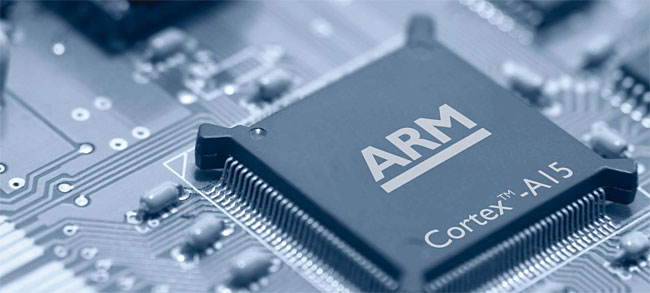 모바일 AP에 들어가는 ARM 기반 CPU. 사진 ARM