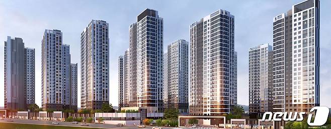 오산 세교2지구 중흥S-클래스 조감도. (중흥건설 제공) © 뉴스1