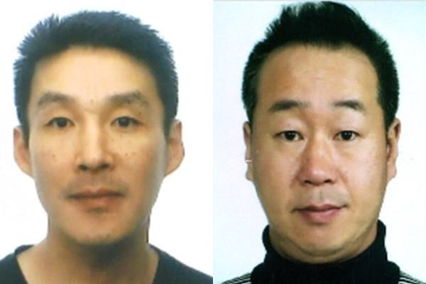 제주 중학생 살인사건 피의자 백광석(사진 왼쪽), 김시남. 사진=제주경찰청