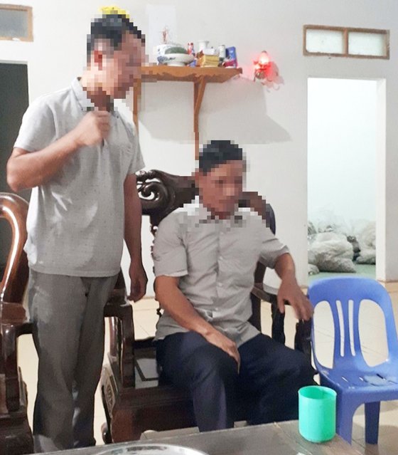 불임 치료를 해 준다는 명목으로 부인인 리엔을 성폭행한 혐의를 받고 있는 치료사(왼쪽). 베트남 현지 언론 '히엡호아넷' 캡처