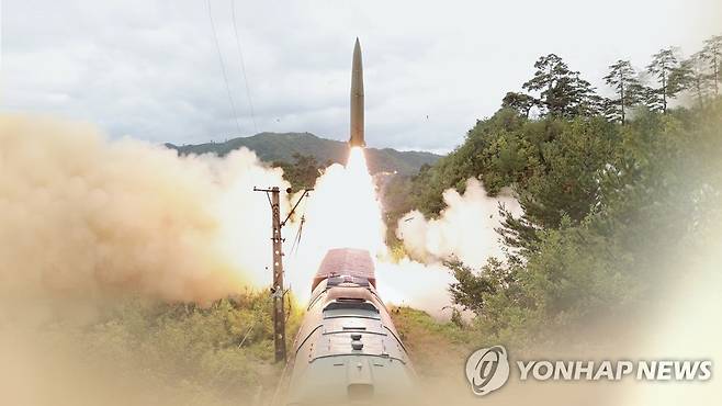 북한 "새로 개발한 극초음속미사일 화성-8형 시험발사" (CG) ※ 기사와 직접 관계가 없는 자료사진입니다. [연합뉴스TV 제공]